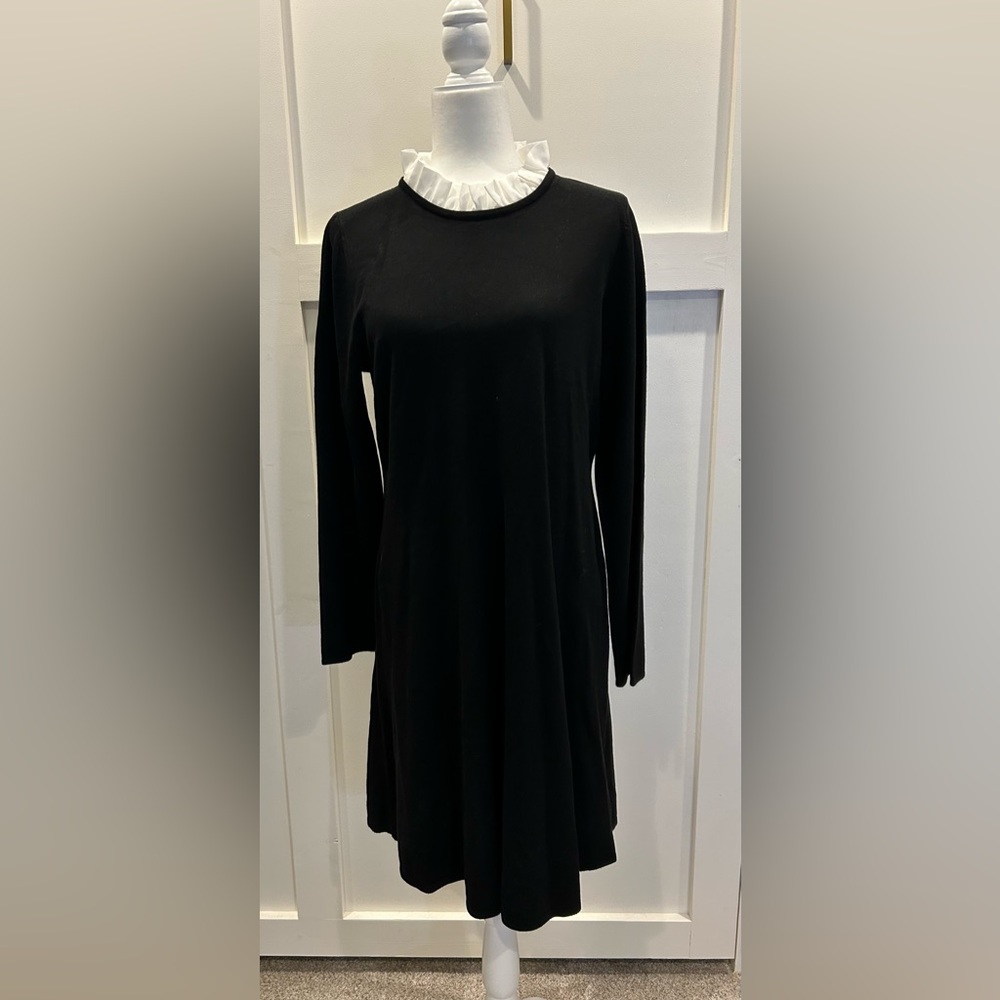 Black and white dress.
